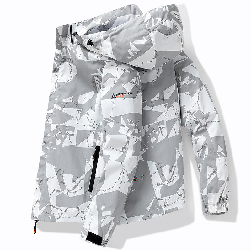 Veste de ski élégante à capuche pour homme au design sportif