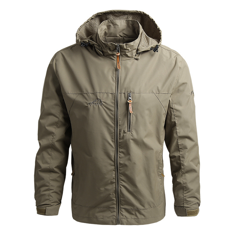 Veste de style militaire coupe-vent et imperméable pour homme