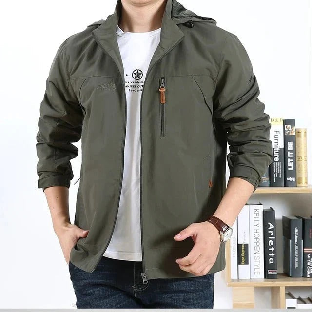 Veste de style militaire coupe-vent et imperméable pour homme