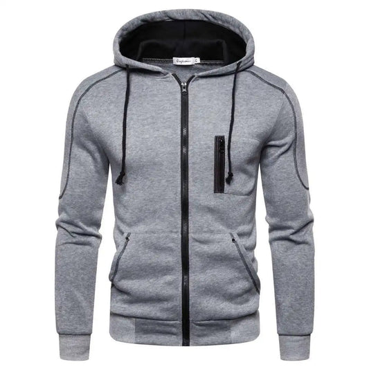 Veste de sweatshirt à capuche et fermeture éclair intégrale pour homme