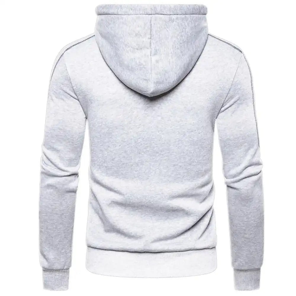 Veste de sweatshirt à capuche et fermeture éclair intégrale pour homme