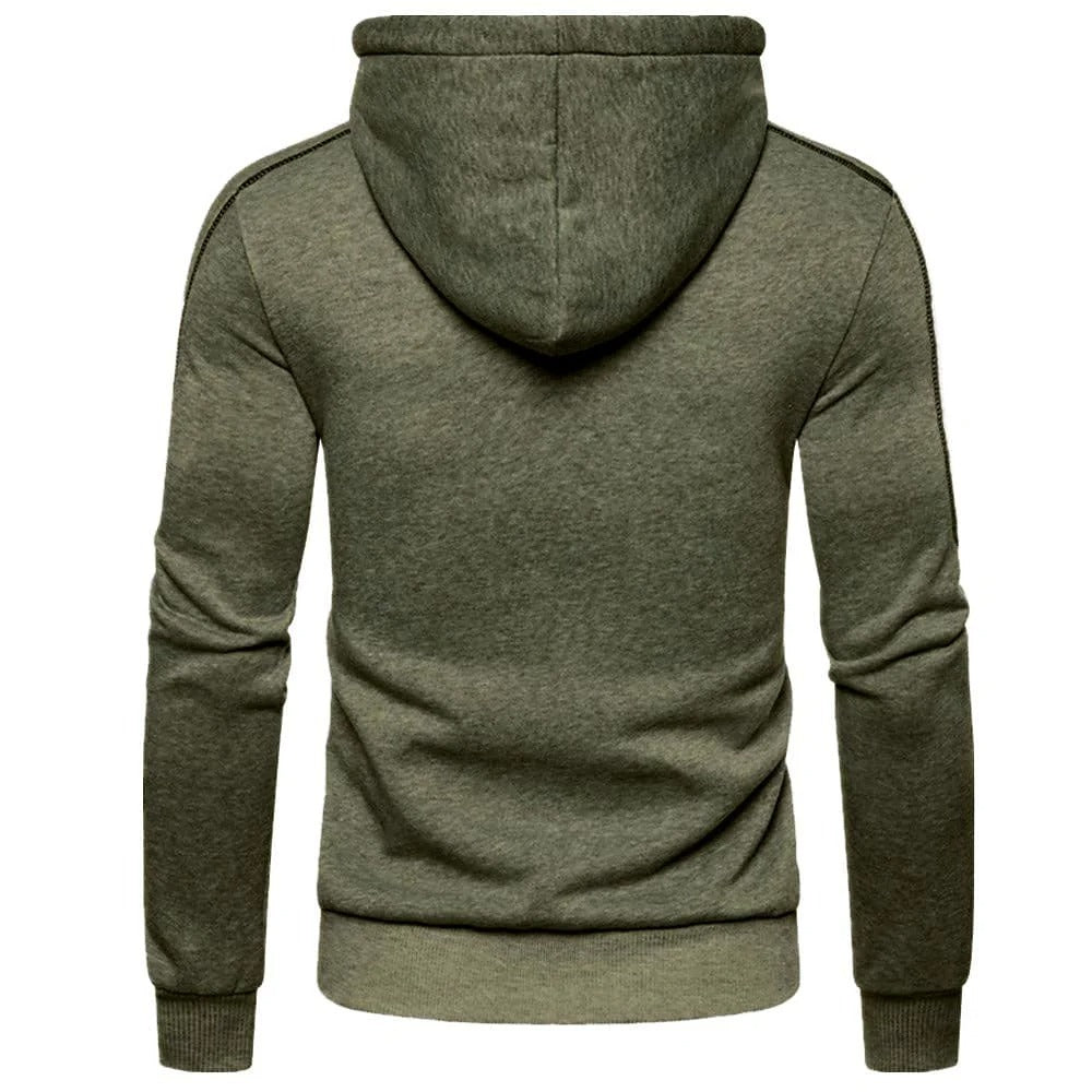 Veste de sweatshirt à capuche et fermeture éclair intégrale pour homme