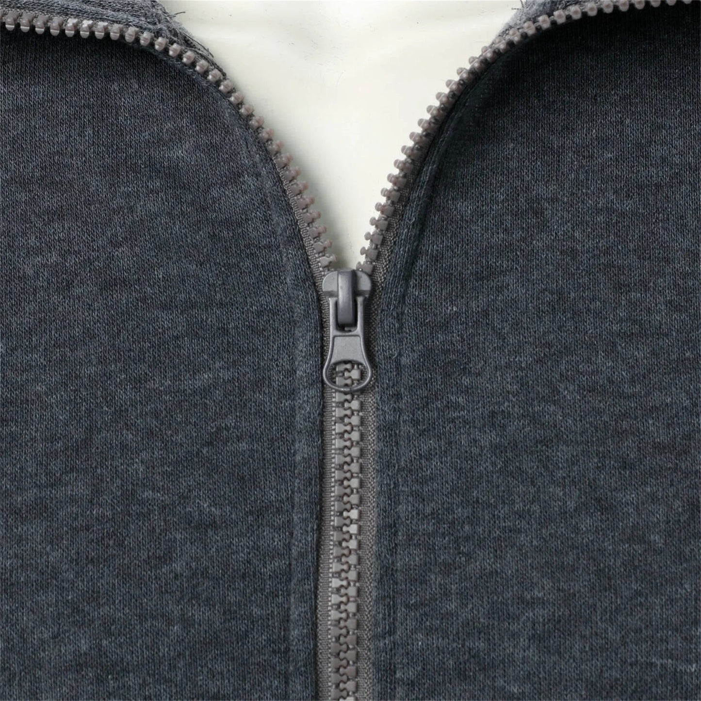 Veste décontractée pour homme avec col montant et fermeture éclair