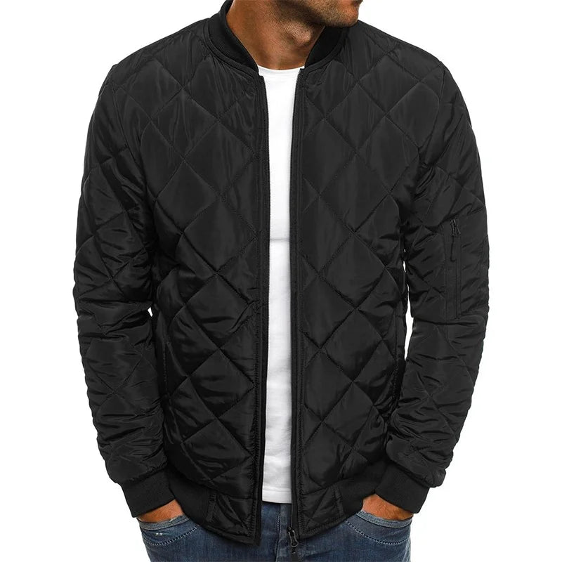 Veste en coton à motifs losanges