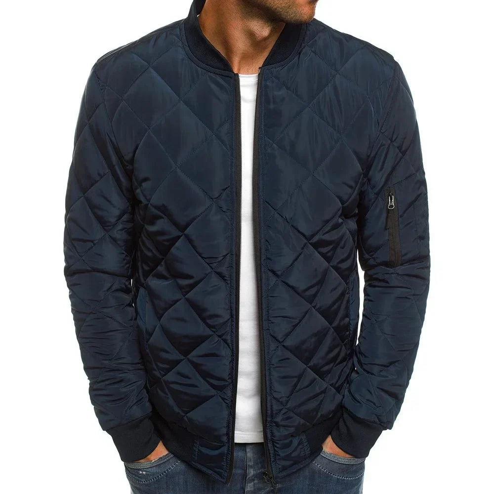 Veste en coton à motifs losanges