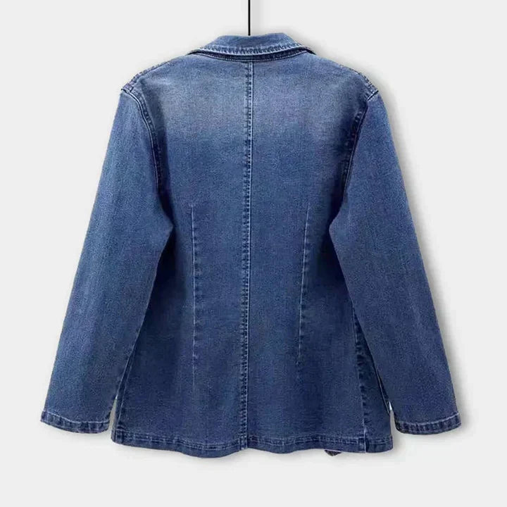 Veste en jean élégante coupe cintrée