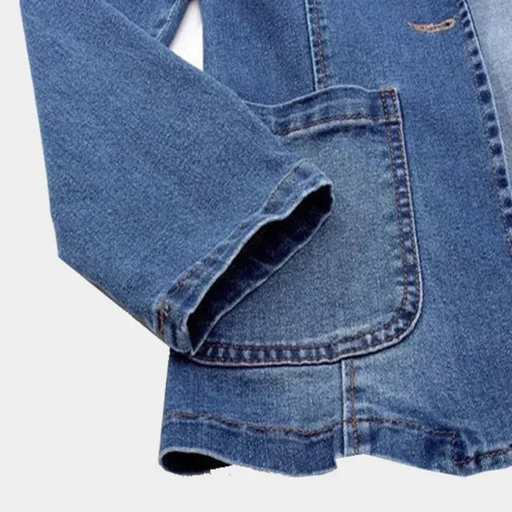 Veste en jean élégante coupe cintrée