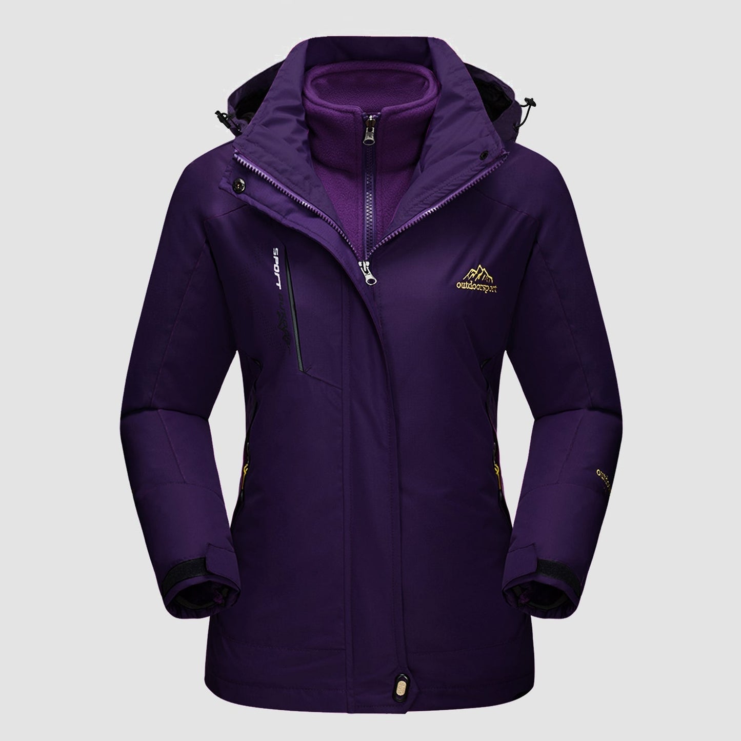 Veste imperméable 3-en-1 pour femme
