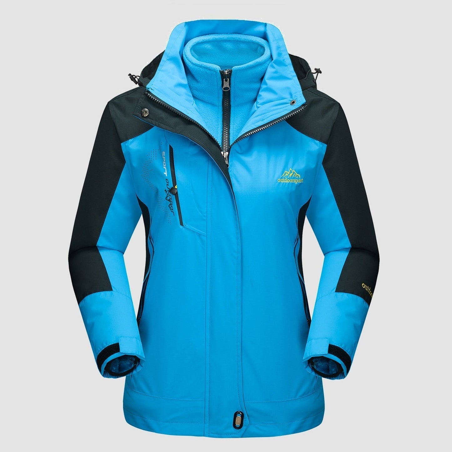 Veste imperméable 3-en-1 pour femme