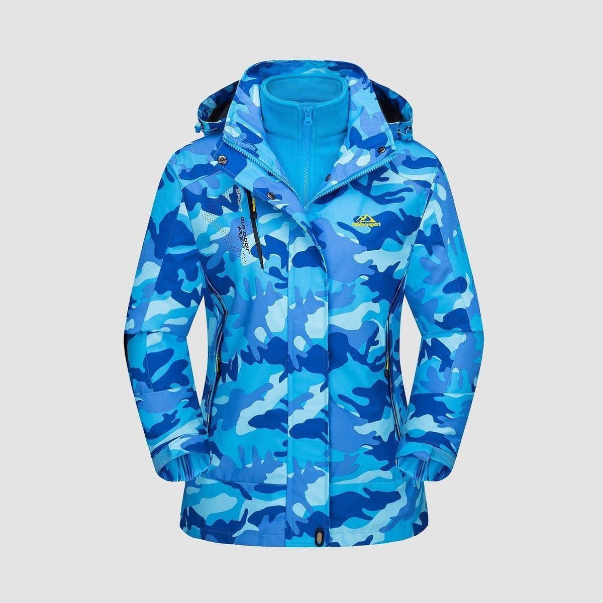 Veste imperméable 3-en-1 pour femme