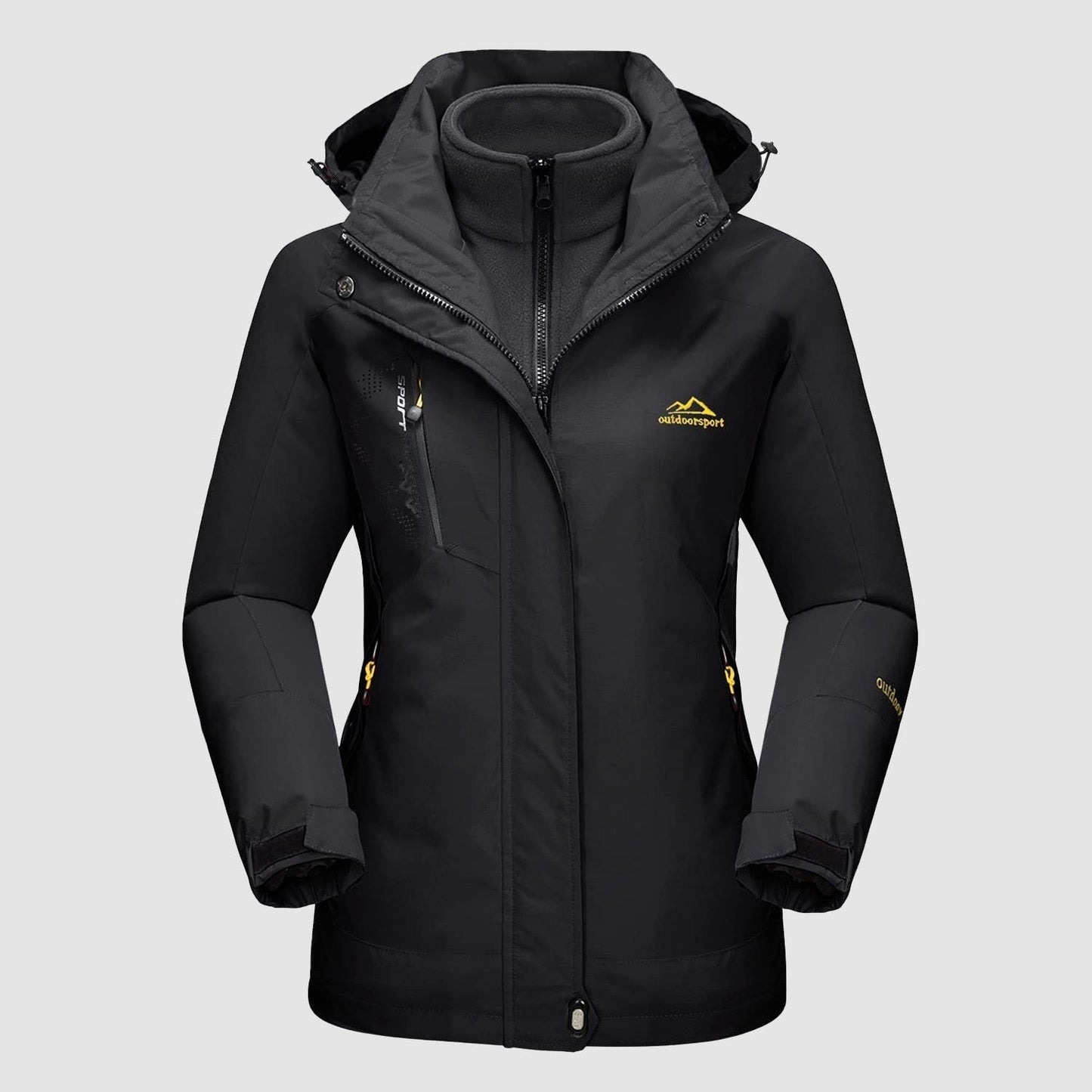 Veste imperméable 3-en-1 pour femme