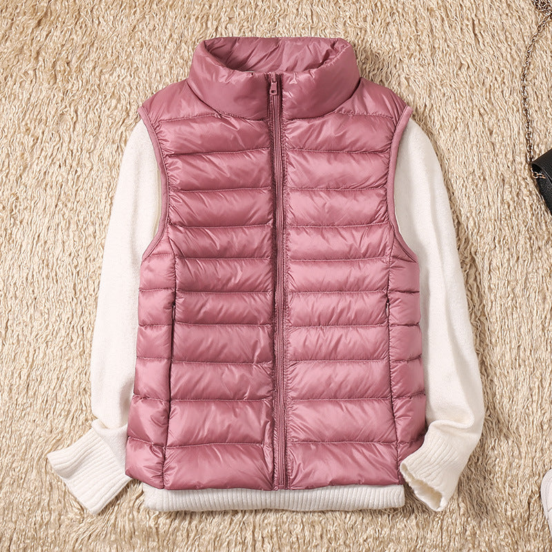 Veste imperméable en plumes de canard blanc