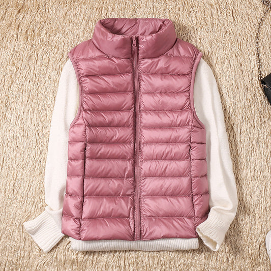 Veste imperméable en plumes de canard blanc