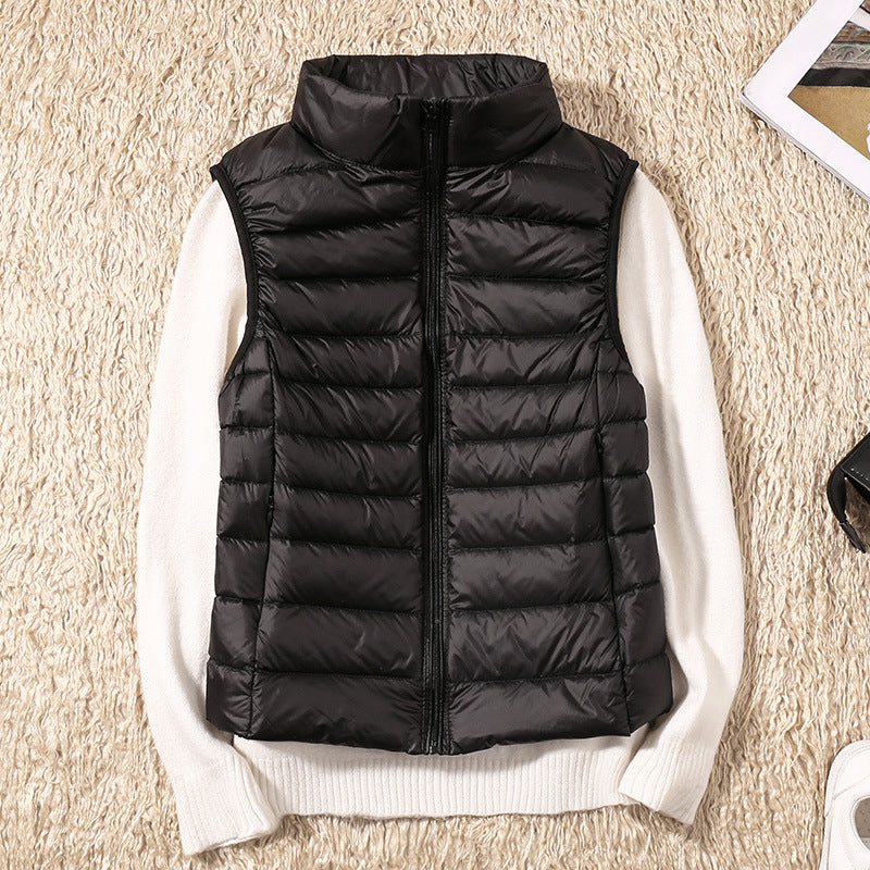 Veste imperméable en plumes de canard blanc