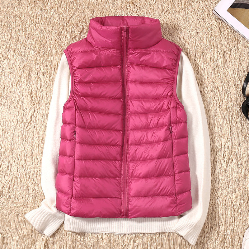 Veste imperméable en plumes de canard blanc