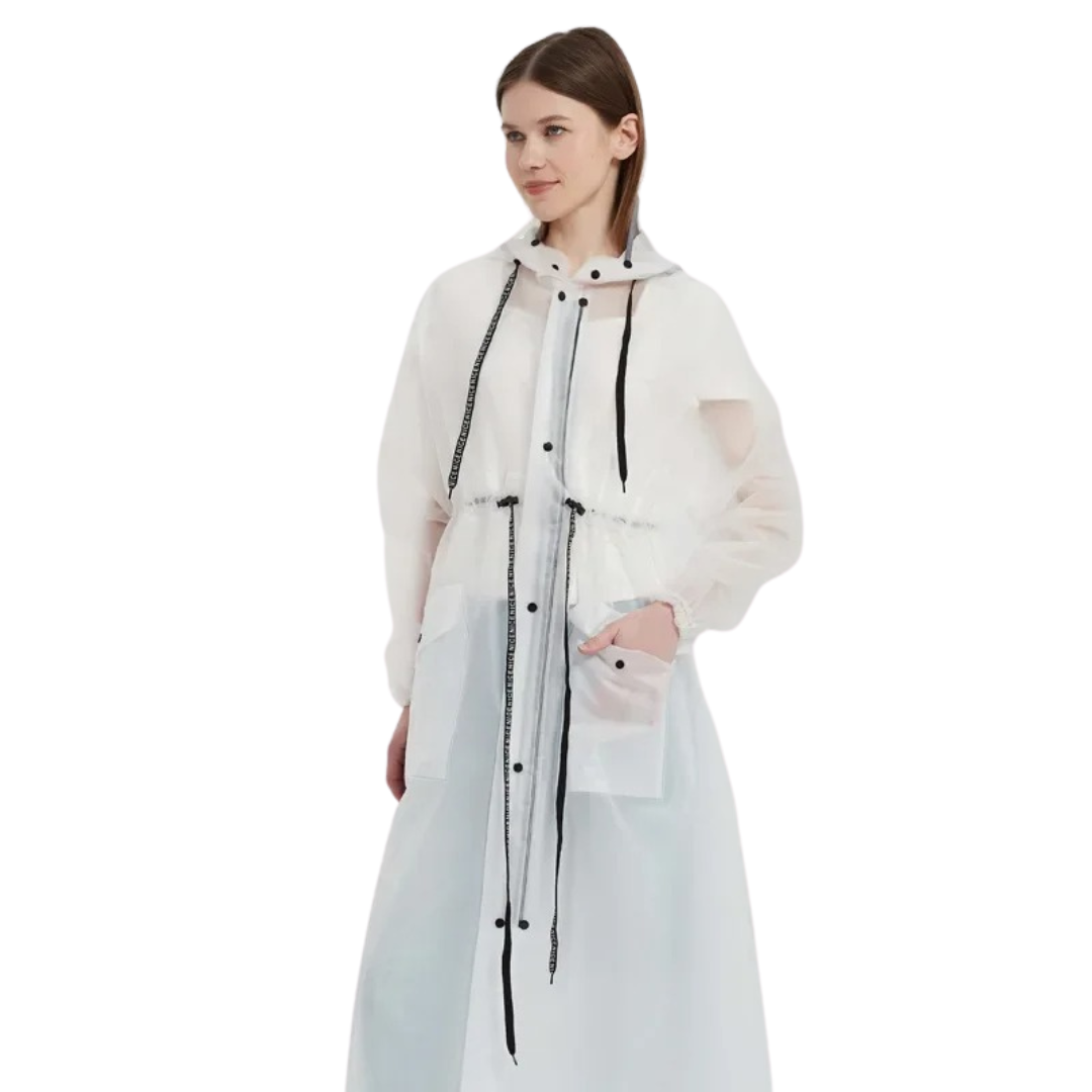 Veste imperméable longue pour femme