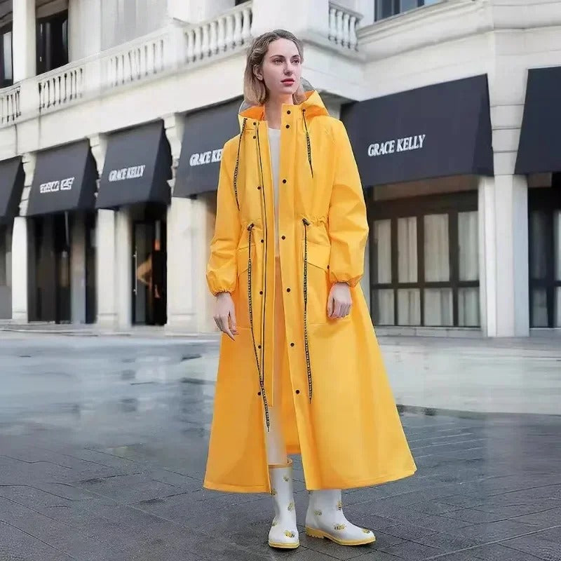 Veste imperméable longue pour femme
