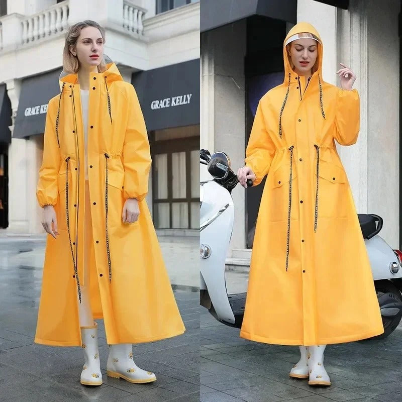 Veste imperméable longue pour femme