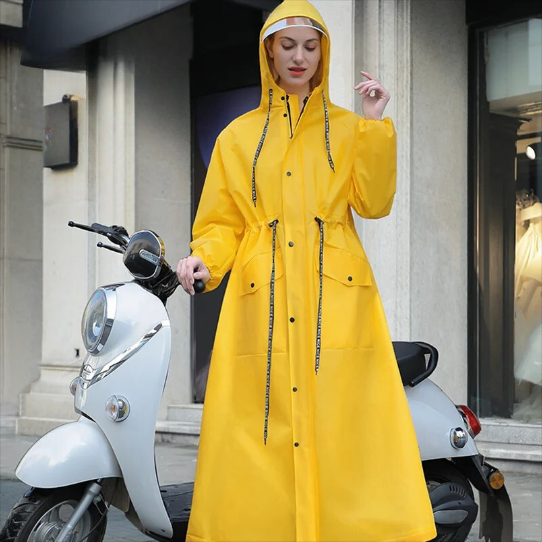 Veste imperméable longue pour femme