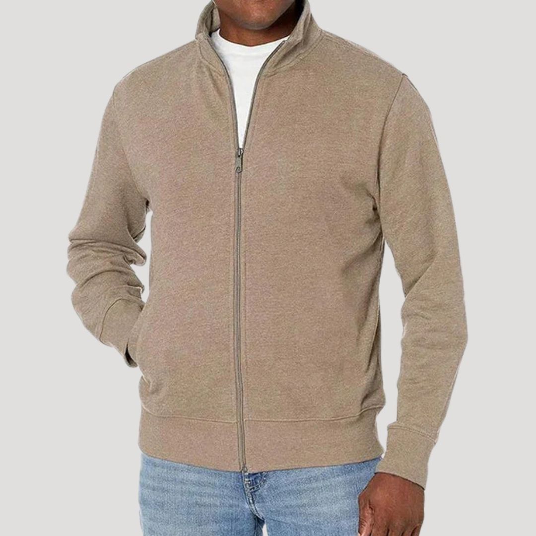 Veste légère de printemps zippée décontractée pour homme