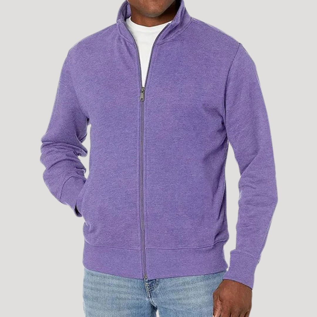 Veste légère de printemps zippée décontractée pour homme