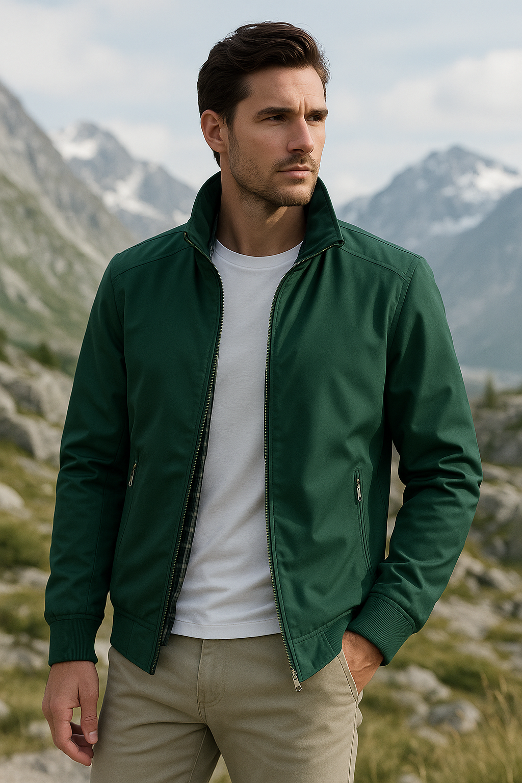 Veste légère homme coupe-vent design minimaliste