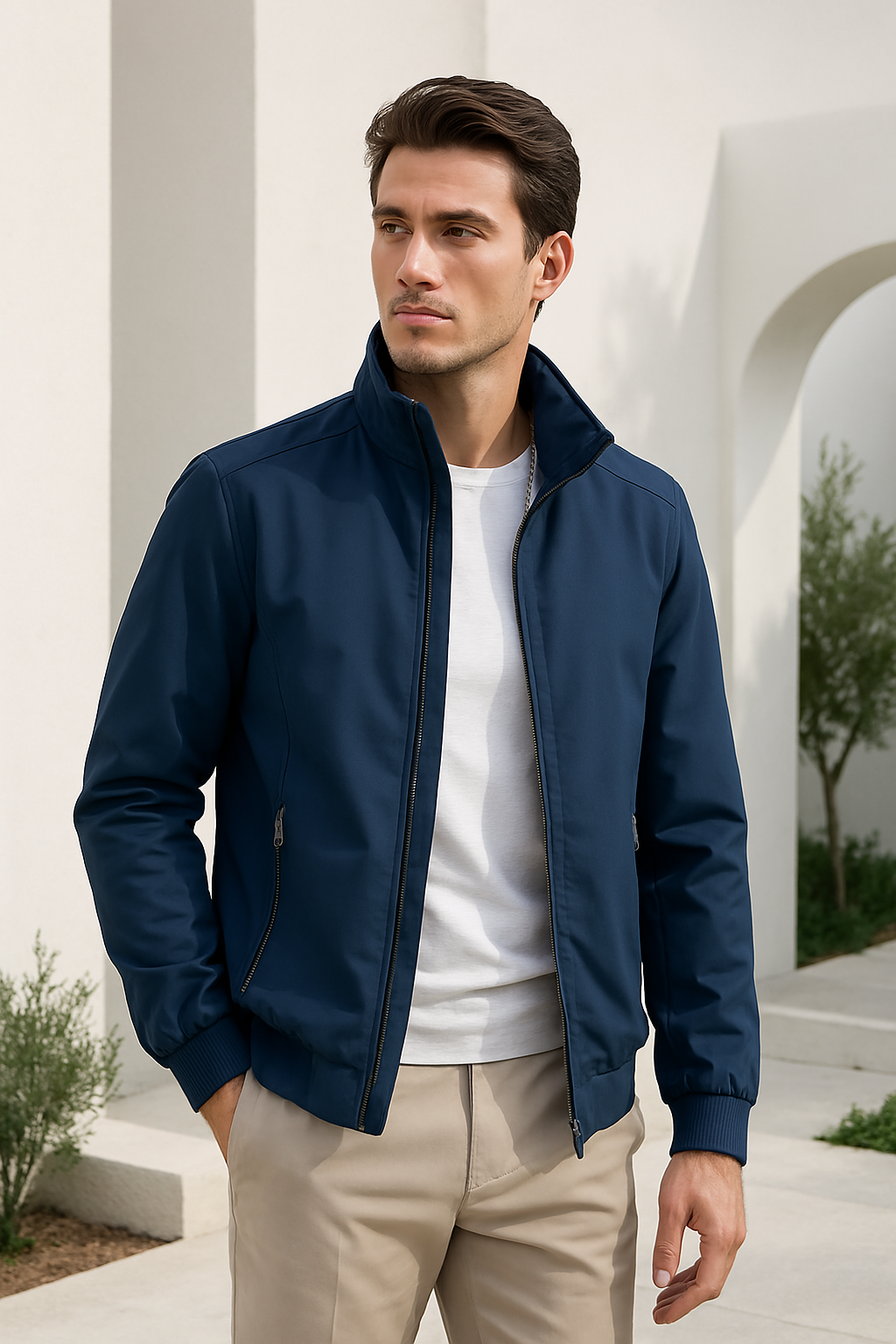Veste légère homme coupe-vent design minimaliste