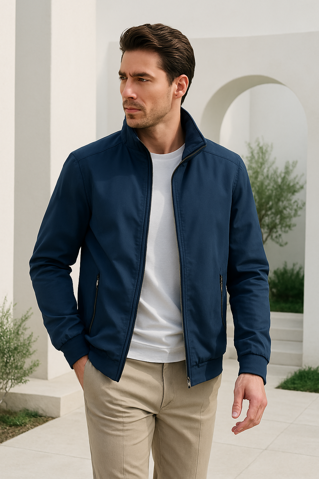 Veste légère homme coupe-vent design minimaliste