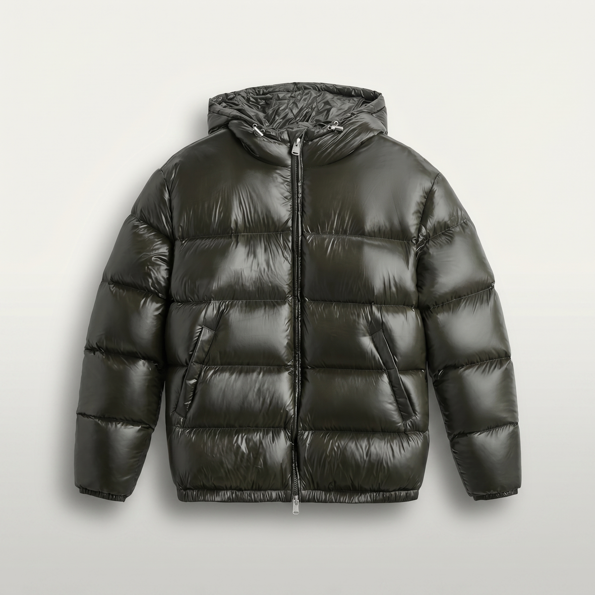 Veste matelassée en polyamide unisexe | Vêtement d'extérieur d'hiver léger et classique