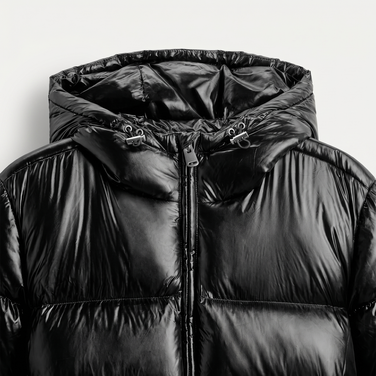 Veste matelassée en polyamide unisexe | Vêtement d'extérieur d'hiver léger et classique
