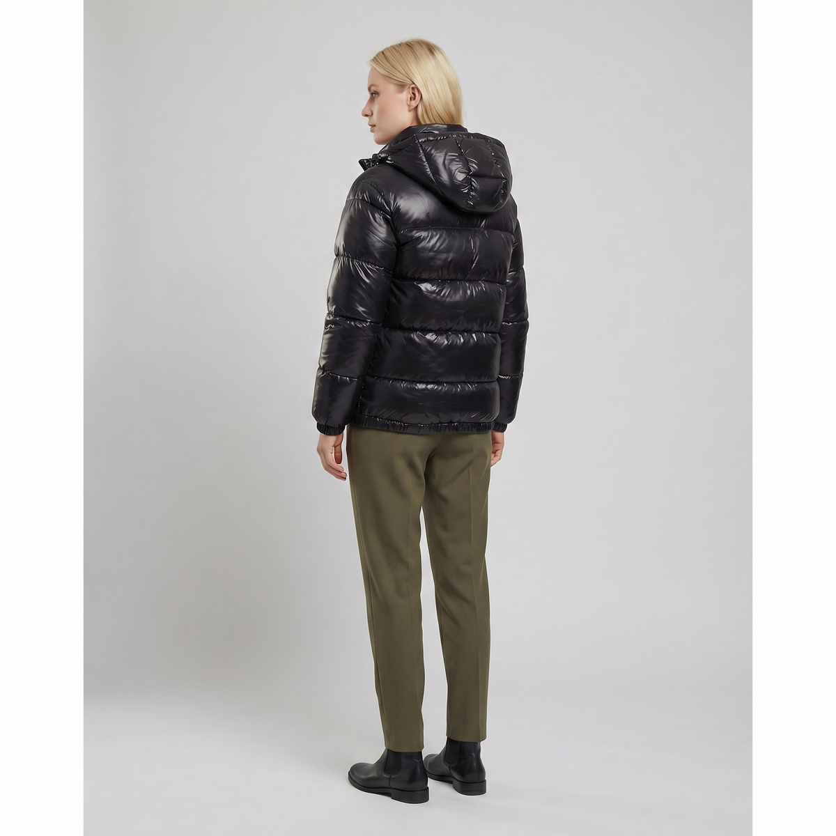 Veste matelassée en polyamide unisexe | Vêtement d'extérieur d'hiver léger et classique