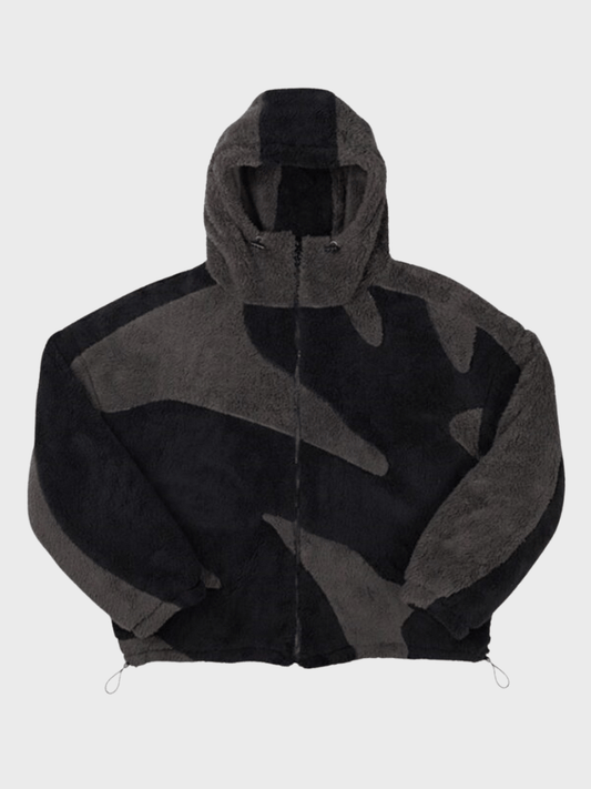 Veste oversize entièrement zippée