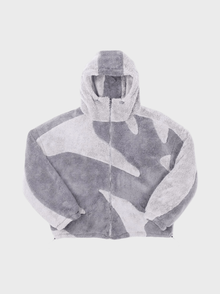 Veste oversize entièrement zippée
