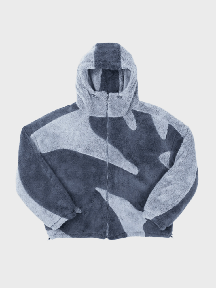 Veste oversize entièrement zippée
