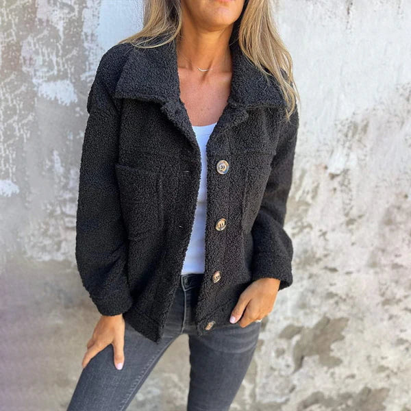 Veste pour femme avec boutons et col