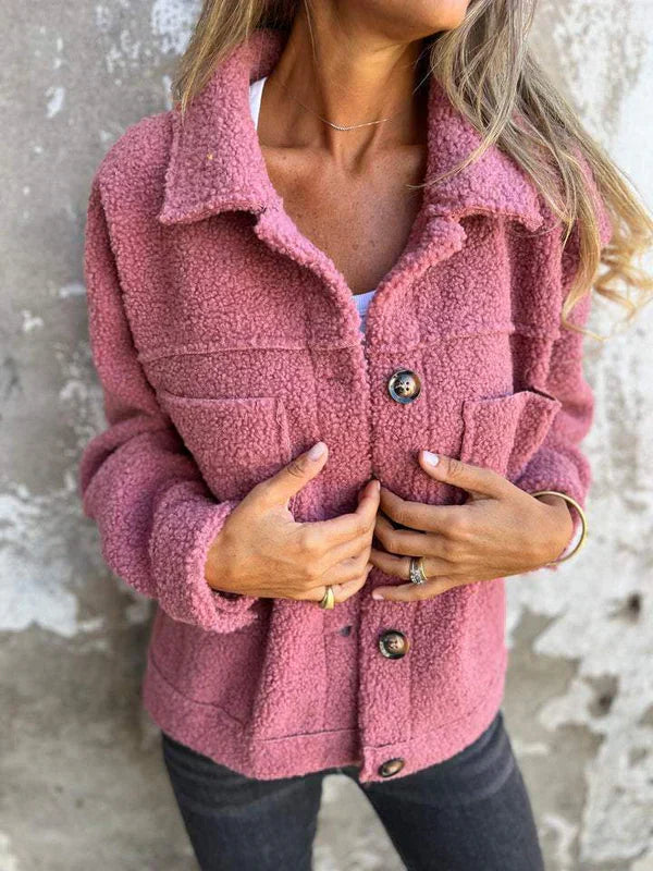 Veste pour femme avec boutons et col