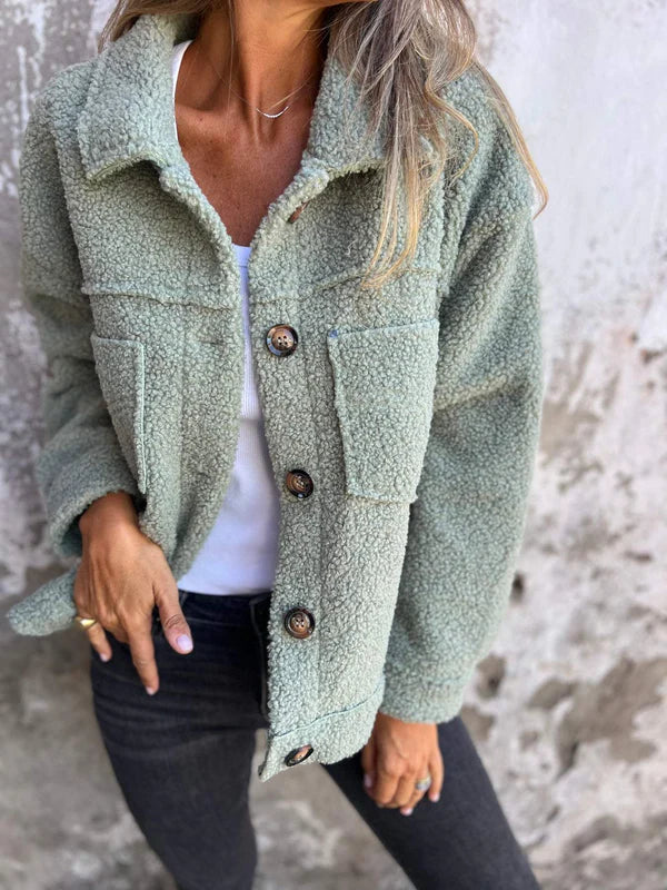 Veste pour femme avec boutons et col