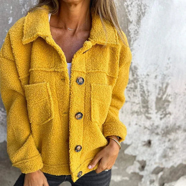 Veste pour femme avec boutons et col