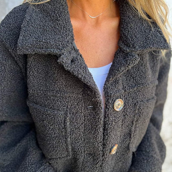 Veste pour femme avec boutons et col