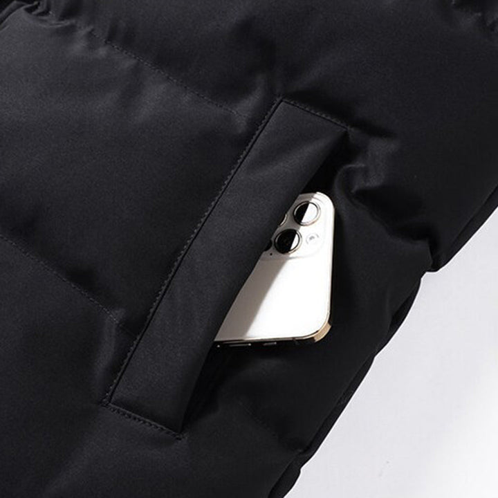 Veste sans manches élégante pour homme avec doublure en fourrure