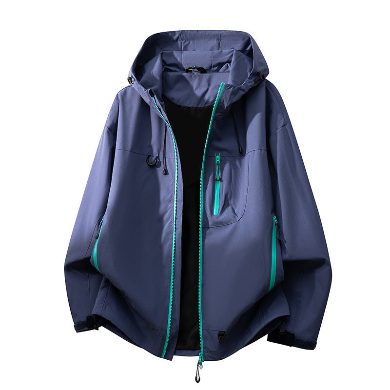 Veste technique d'extérieur avec poches multifonctions et système de capuche réglable