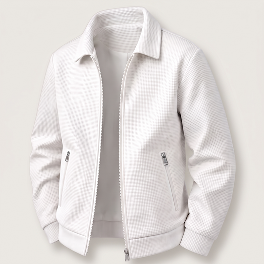Veste zippée texturée