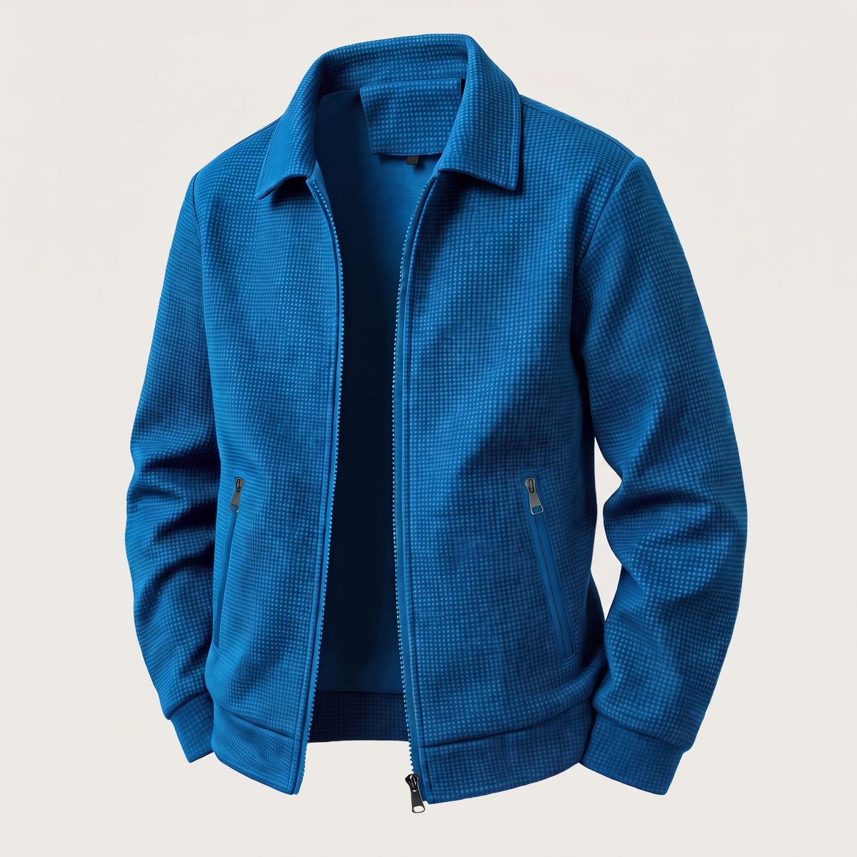 Veste zippée texturée