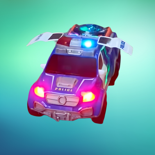 Voiture de police jouet avec lumières et sons pour enfants