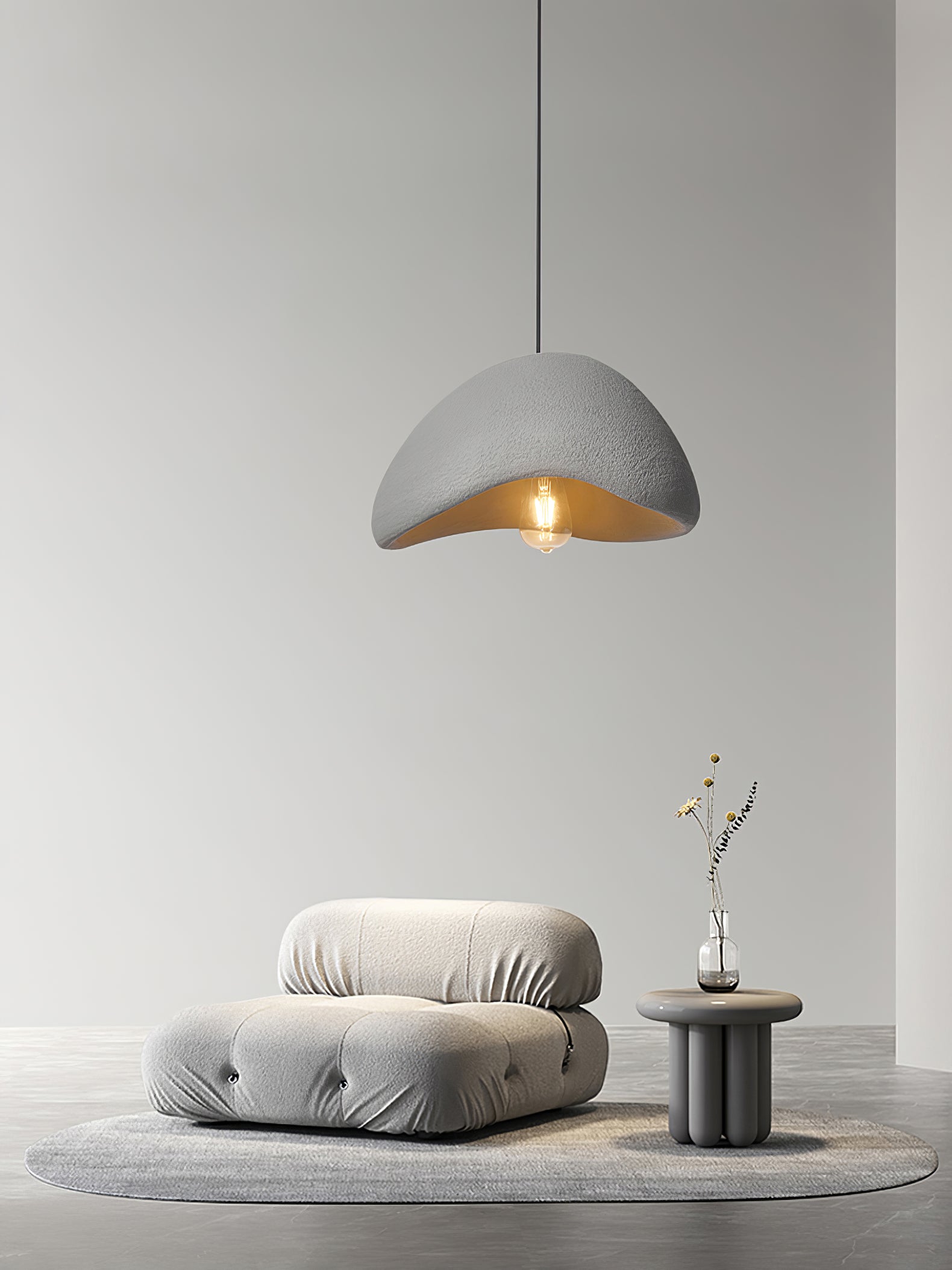 Wabi-Sabi Cocoon Pendant Light, Style A