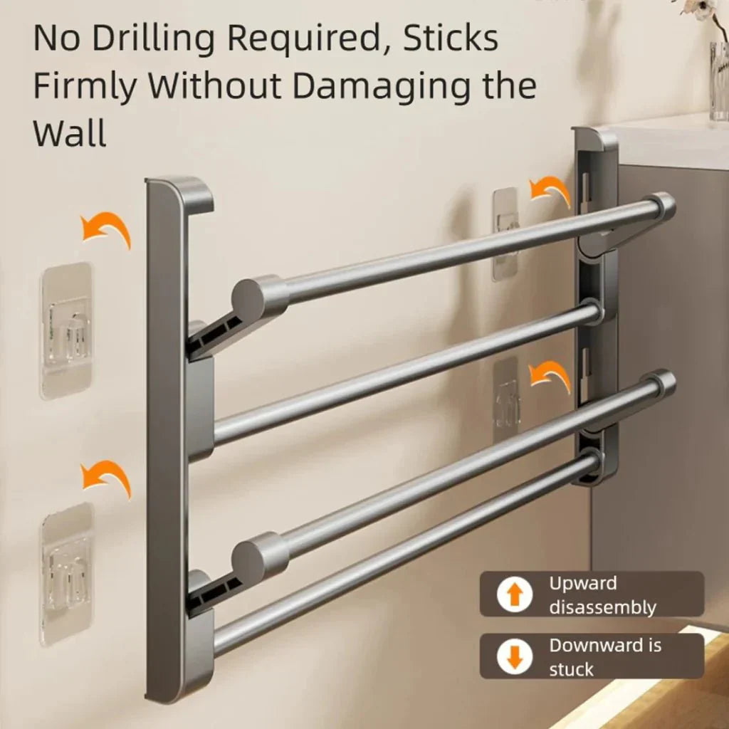 WALL ORGANIZER – Wall-mounted shoe rack with drainage for space-saving storage