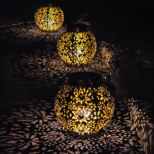 Waterproof LED Solar Garden Hanging Lamp - RadiantGlow