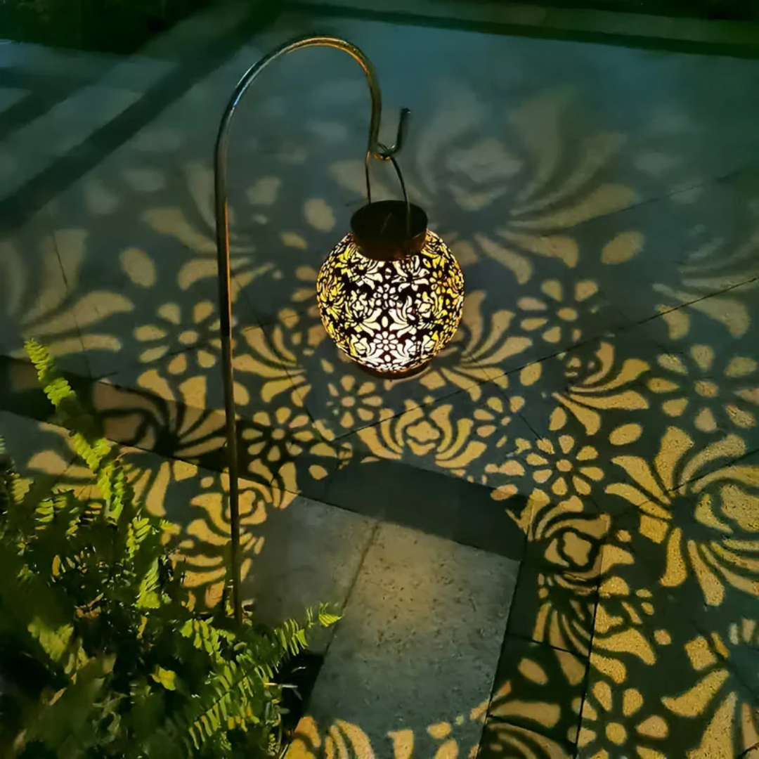Waterproof LED Solar Garden Hanging Lamp - RadiantGlow