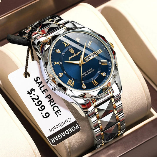 Waterproof Luxury Men's Watch from Top Brand with Luminous Function
