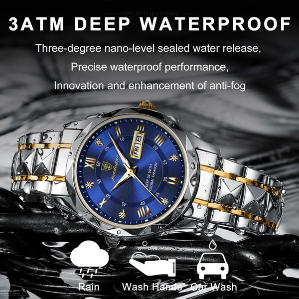Waterproof Luxury Men's Watch from Top Brand with Luminous Function
